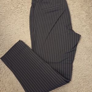 Old Navy Women's Pinstripe High Rise Pixie Pants